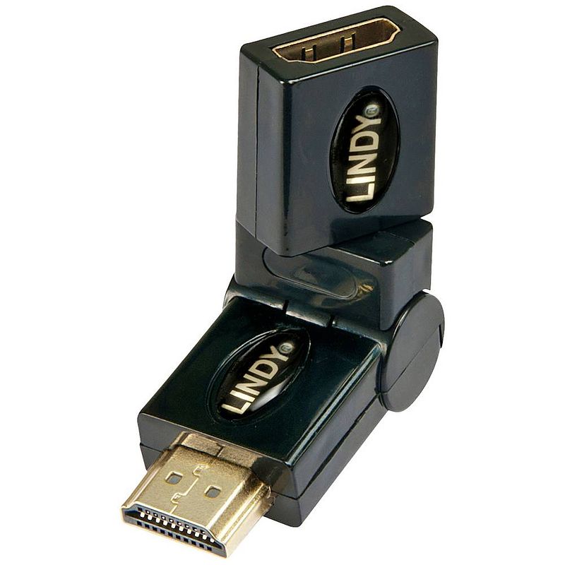 Foto van Lindy 41096 hdmi adapter [1x hdmi-stekker - 1x hdmi-bus] zwart