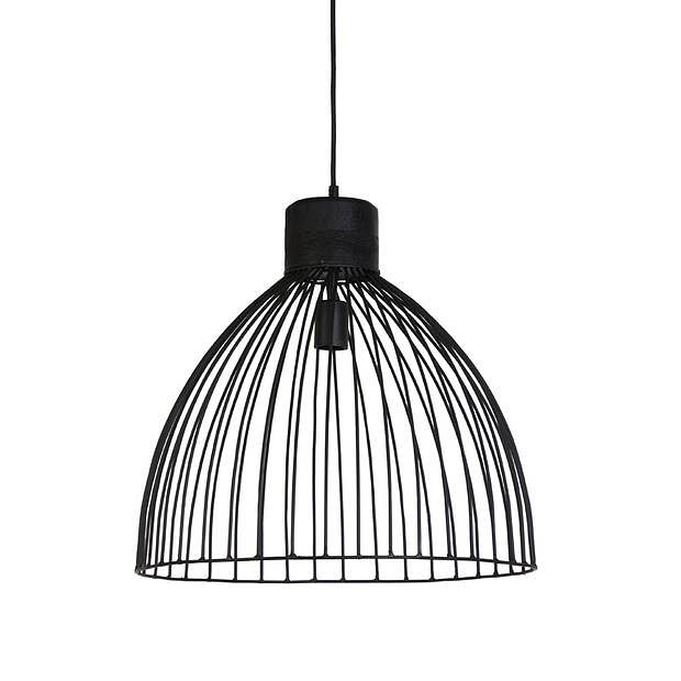 Foto van Light & living - hanglamp giada - 50x50x47 - zwart