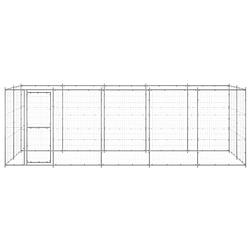 Foto van The living store hondenkennel - 550 x 220 x 180 cm - draadgaas - gegalvaniseerd staal