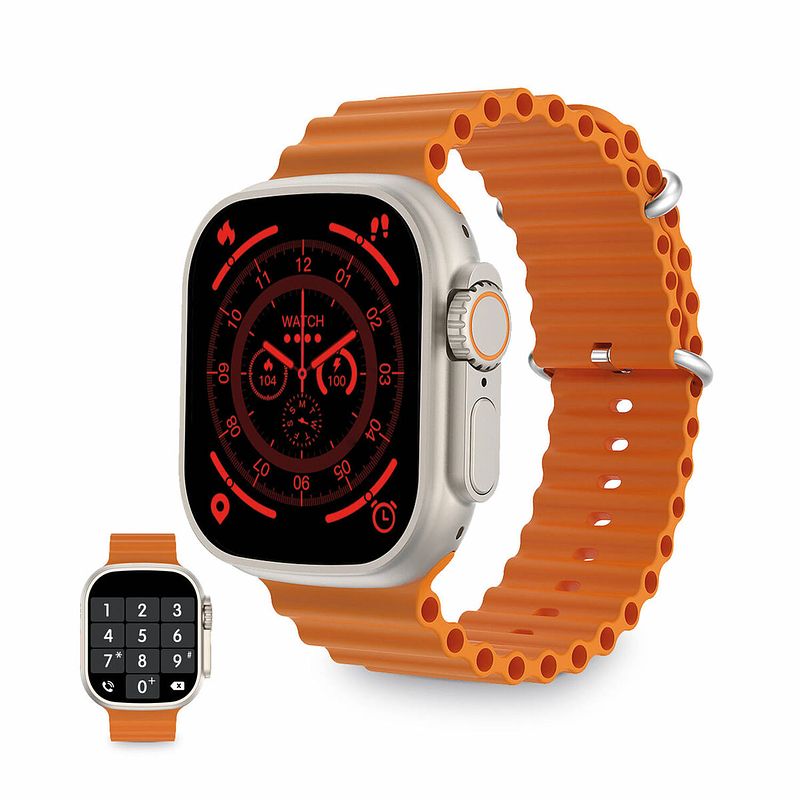 Foto van Smartwatch ksix urban plus 2,05"" 270 mah bluetooth 5.0 oranje