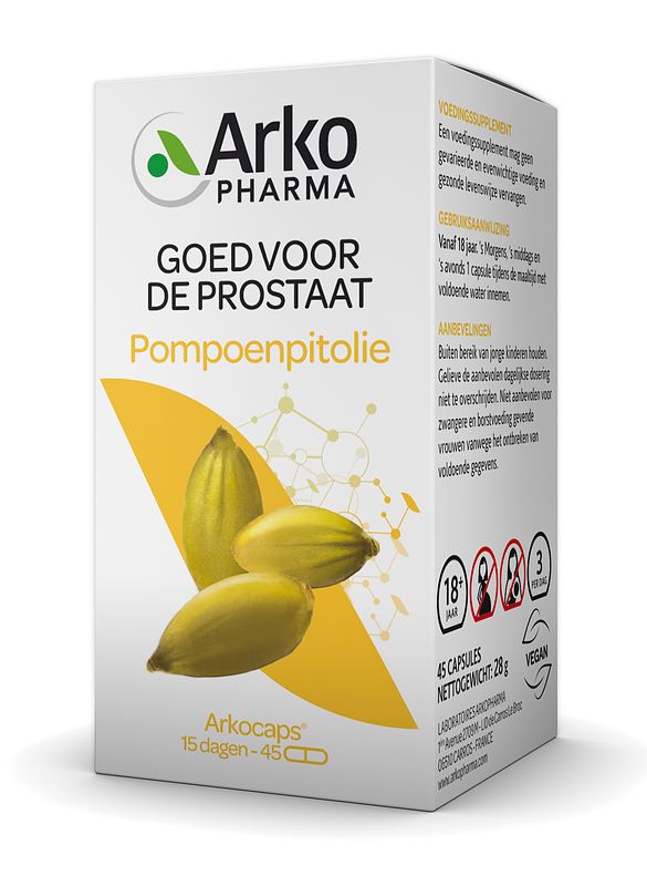 Foto van Arkocaps pompoenpitolie capsules 45st