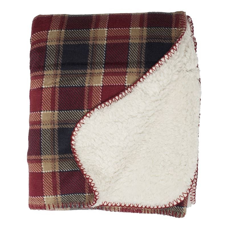 Foto van Unique living kody fleece plaid - 100% polyester - 220x240 cm - multi