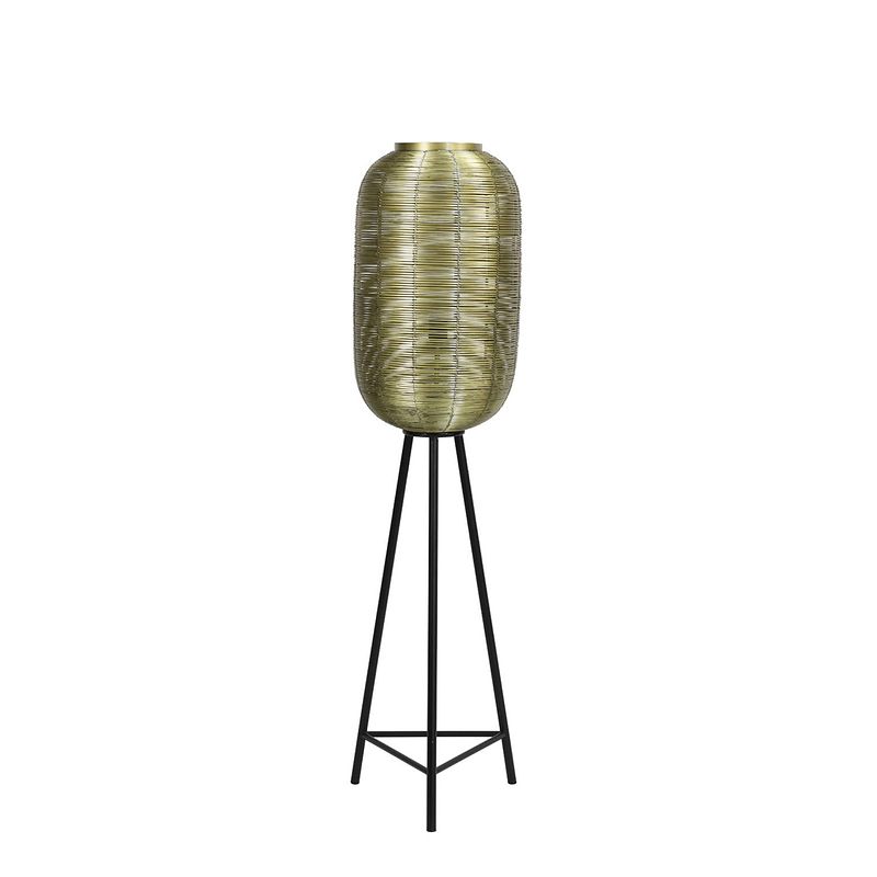 Foto van Light & living - vloerlamp tomek - 35x35x136cm - brons