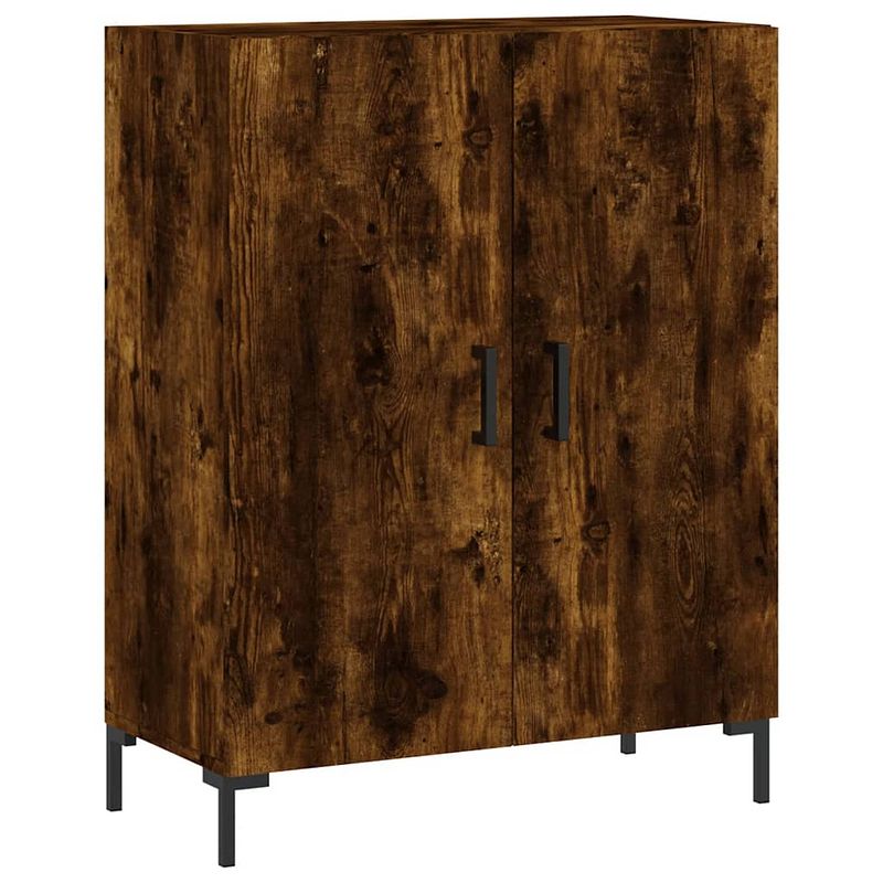 Foto van Vidaxl dressoir 69,5x34x90 cm bewerkt hout gerookt eikenkleurig