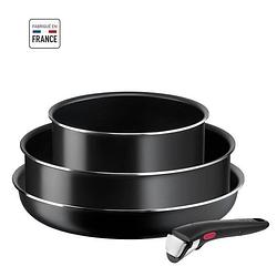 Foto van Tefal l1539302 ingenio easy cook & clean set 4 stuks - anti -adhesieve herziening - zwart