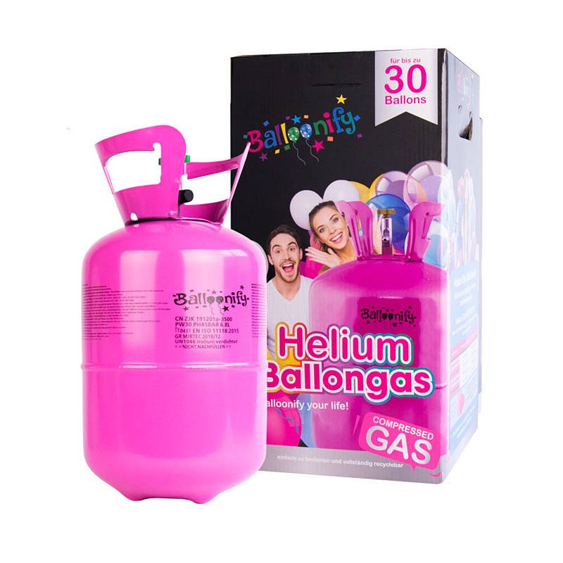 Foto van Helium tank/cilinder voor ca. 30 ballonnen - heliumtank