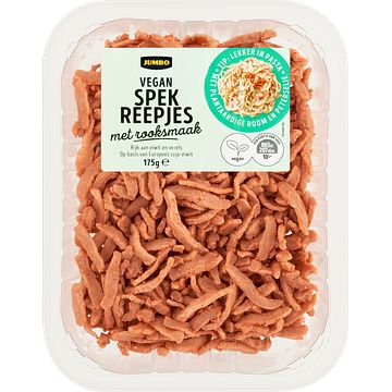 Foto van Jumbo lekker veggie spekreepjes vegetarisch 175g