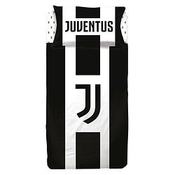 Foto van Juventus dekbedovertrek 140 x 200 cm/60 x 70 cm katoen zwart/wit