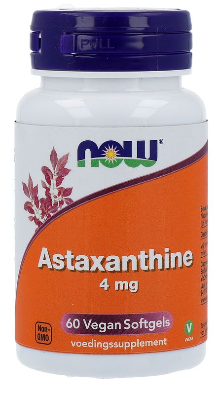 Foto van Vitortho astaxanthine 4 mg vegan softgels