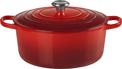 Foto van Le creuset ronde stoof-/braadpan 28 cm kersenrood