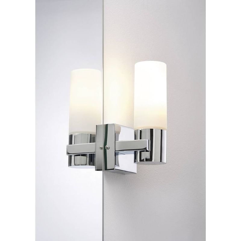 Foto van Paulmann gemini 70354 wandlamp voor badkamer 40 w chroom