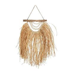 Foto van Wandhanger raffia - 59x30x3 cm