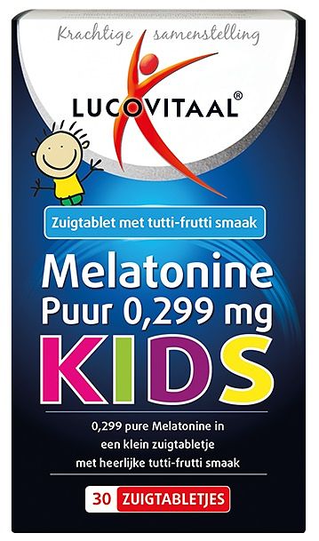 Foto van Lucovitaal melatonine kids puur 0,299mg tabletten