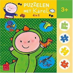 Foto van Puzzelen met karel. 4-in-1-puzzel (hallo dino) - overig (5407009980077)