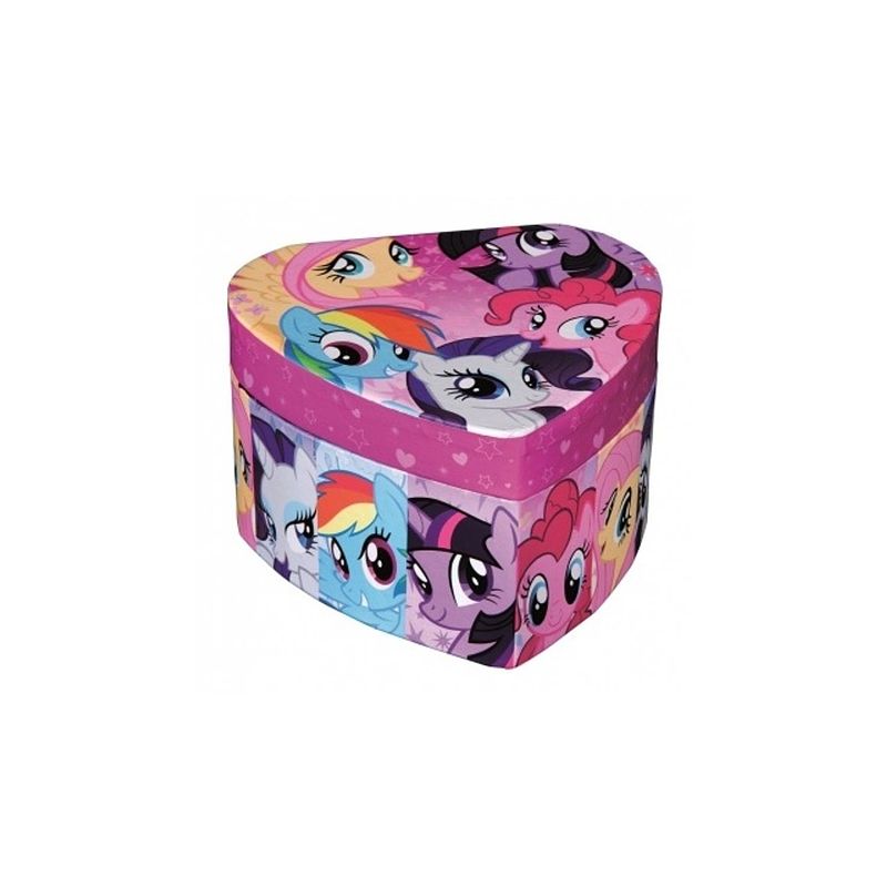 Foto van My little pony hartvormig sieradendoosje my little pony 12 cm roze