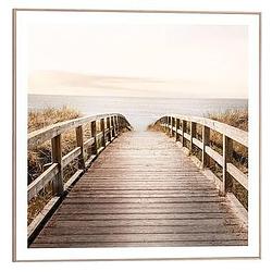 Foto van Poster horizon bridge - 50x50 cm - leen bakker