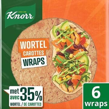 Foto van Knorr wortel wraps 6 stuks 240g bij jumbo