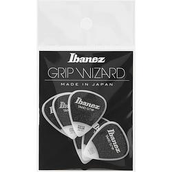 Foto van Ibanez ppa14hsgwh grip wizard series sand grip plectrumset 6-pack teardrop wit heavy