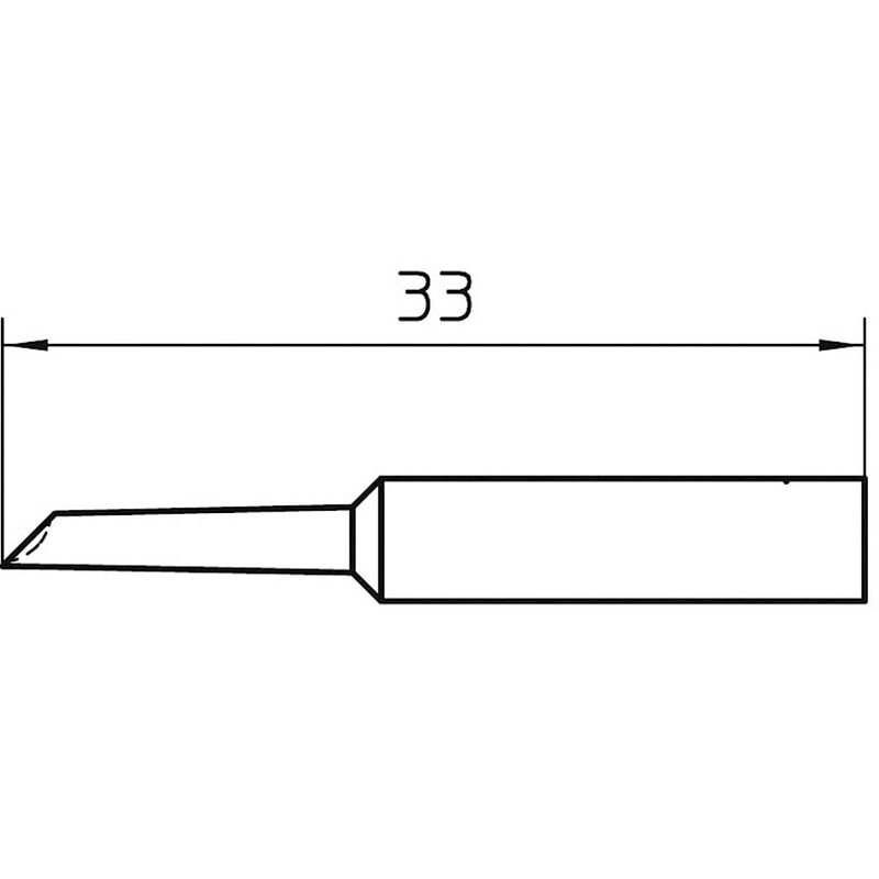 Foto van Weller xnt gw soldeerpunt afgeschuind 45° grootte soldeerpunt 2 mm lengte soldeerpunt: 33 mm inhoud: 1 stuk(s)