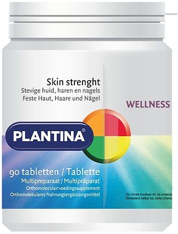 Foto van Plantina wellness skin strenght tabletten