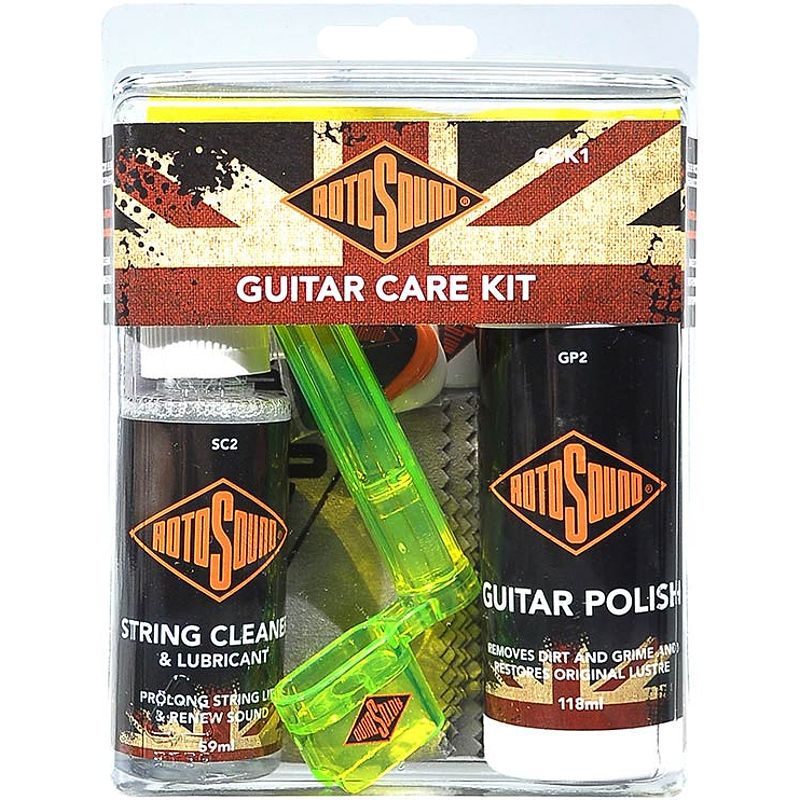 Foto van Rotosound gck1 guitar care kit onderhoudsset voor gitaar