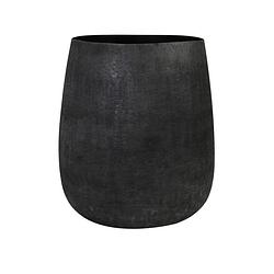 Foto van Pot deco 39x42 cm genoli matt black