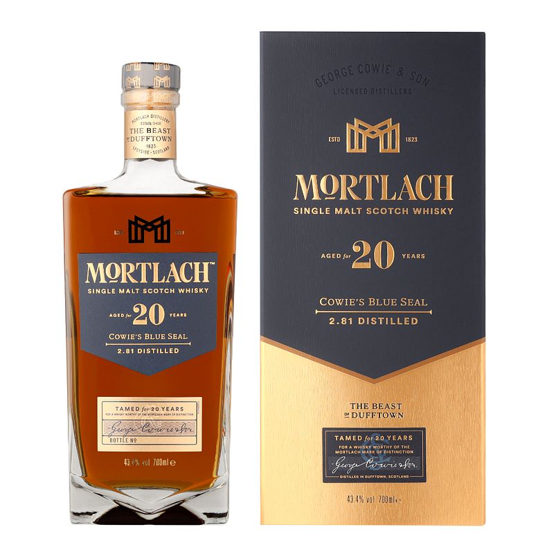 Foto van Mortlach 20 years 70cl whisky + giftbox