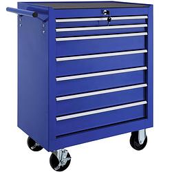 Foto van Tectake® - gereedschapswagen met 7 lades - blauw - 402801