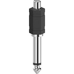 Foto van Hama 00205188 hama cinch / jackplug audio adapter [1x cinch-koppeling - 1x jackplug male 6,3 mm] zwart