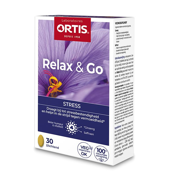 Foto van Ortis relax & go stress tabletten