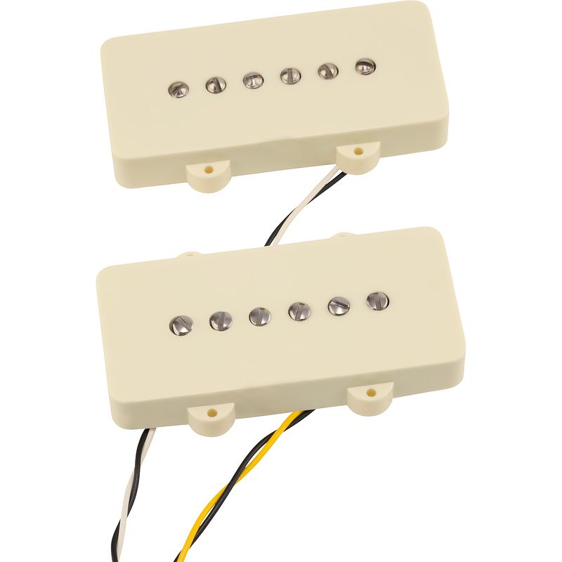 Foto van Fender cunife cobalt chrome jazzmaster pickup set elementenset voor elektrische gitaar