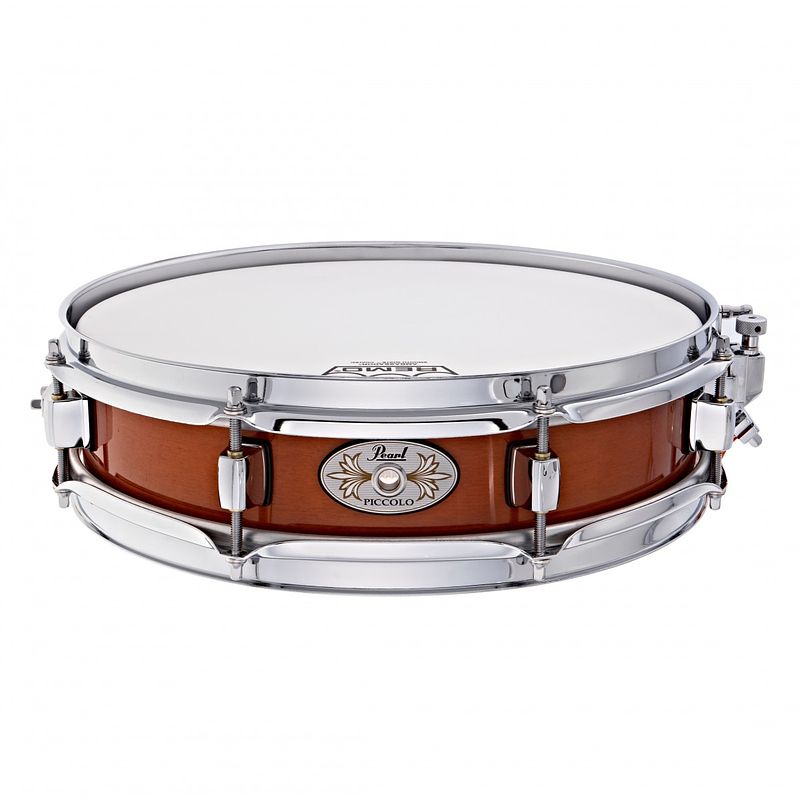 Foto van Pearl m1330.114 maple piccolo liquid amber snare drum 13x3 inch