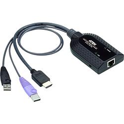 Foto van Aten kvm, computer kvm-adapterkabel [1x hdmi-stekker, usb-a - 1x rj45-bus] 0.20 m