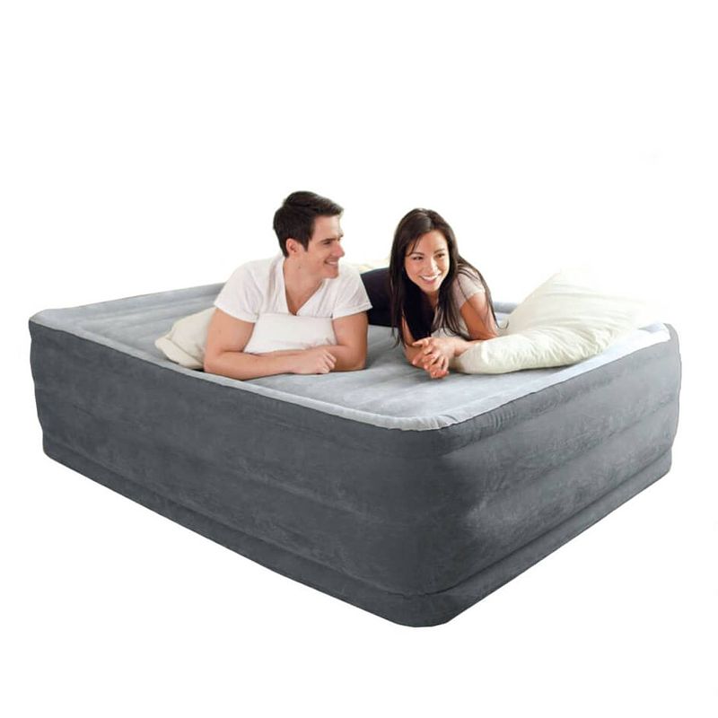 Foto van Intex comfort plush extra hoog luchtbed - tweepersoons