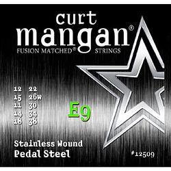 Foto van Curt mangan stainless e9 pedal steel snarenset