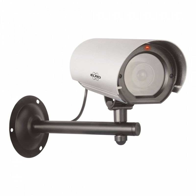 Foto van Elro cdb27f outdoor dummy camera - aluminium - met flash light