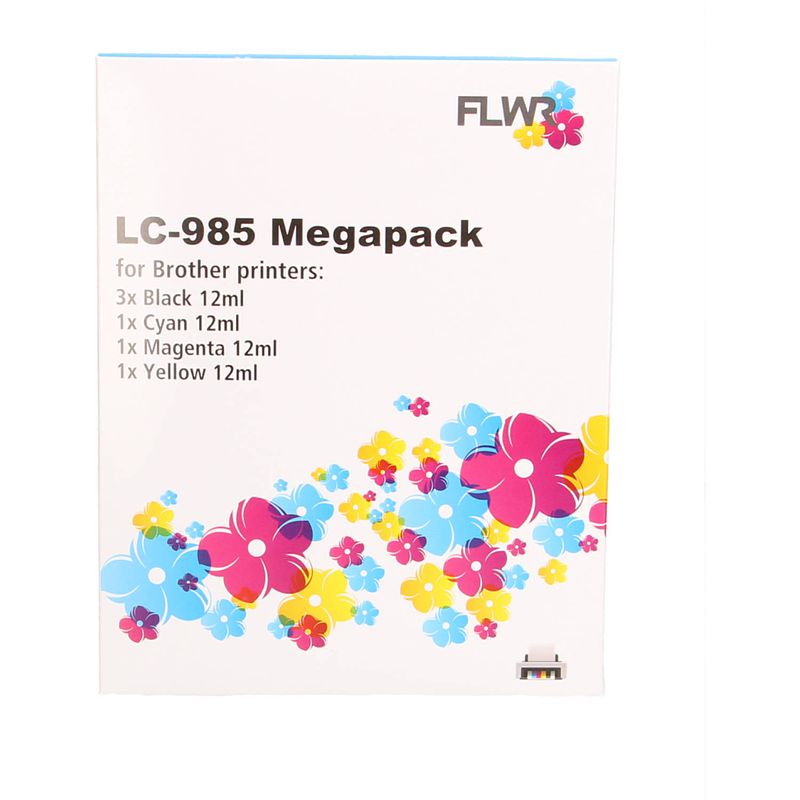 Foto van Flwr brother lc-985 megapack cartridge