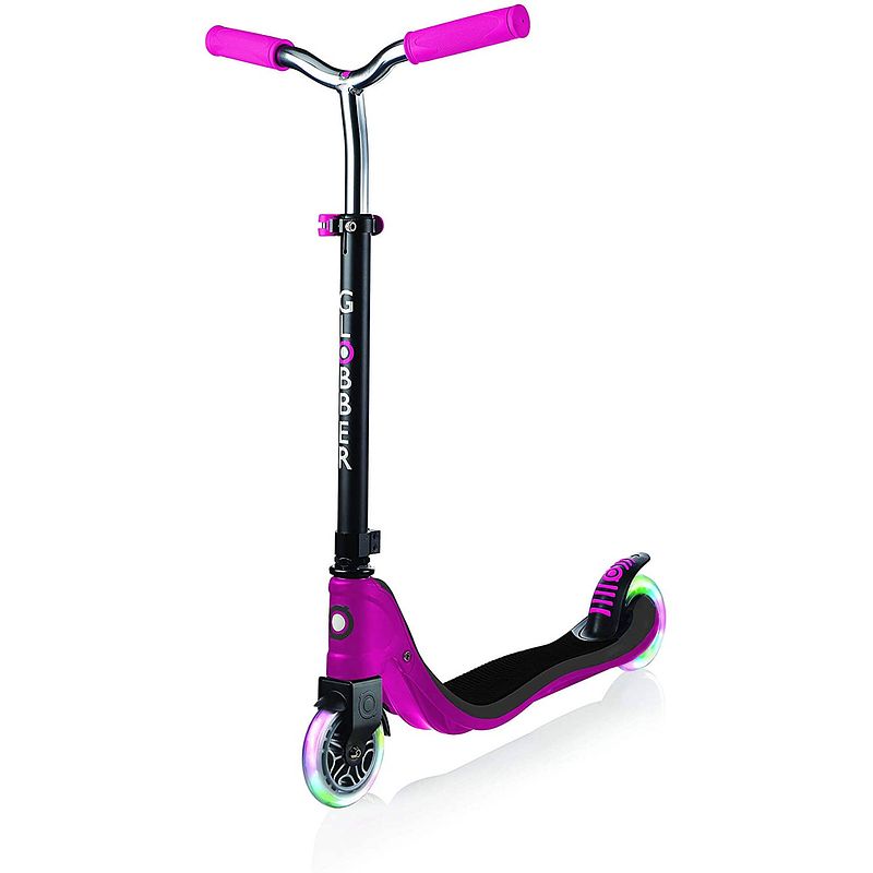 Foto van Globber kinderstep flow junior voetrem fuchsia/zwart