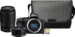 Foto van Nikon z50 + 16-50mm + 50-250mm + tas + 16gb geheugenkaart