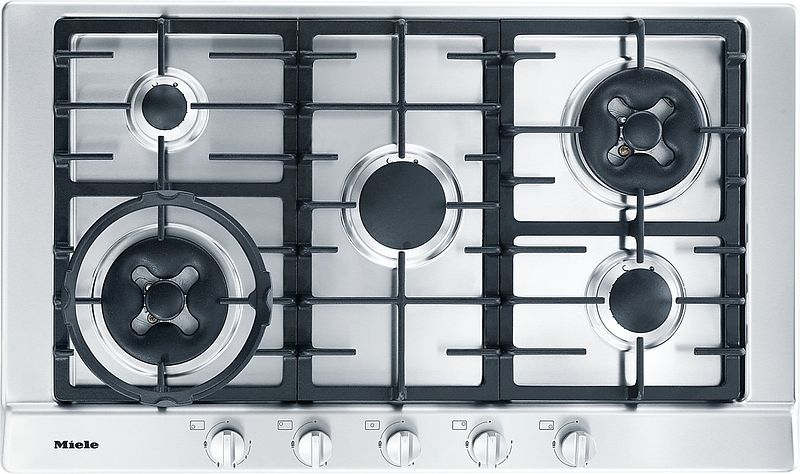 Foto van Miele km2054g gas inbouwkookplaat rvs