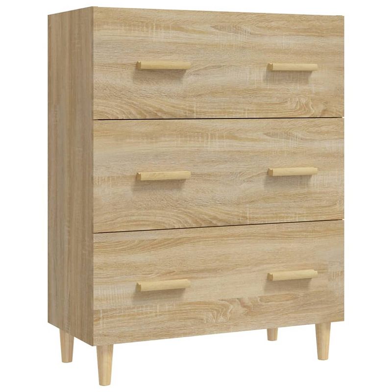 Foto van Vidaxl dressoir 70x34x90 cm bewerkt hout sonoma eikenkleurig