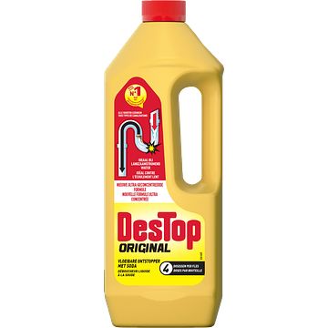 Foto van Destop original vloeibare ontstopper met soda 1l bij jumbo