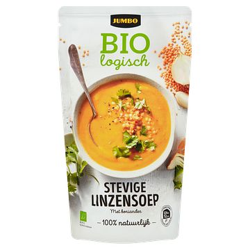 Foto van Jumbo biologisch stevige linzensoep 570ml