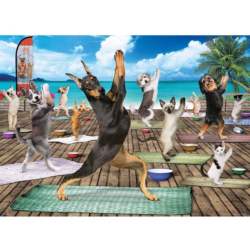 Foto van Eurographics puzzel yoga spa - 500 stukjes
