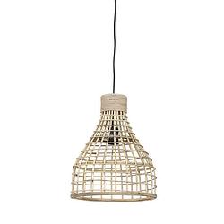 Foto van Light & living - hanglamp puerto - 34x34x41.5 - bruin