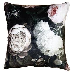 Foto van Clayre & eef kussenhoes 45*45 cm meerkleurig polyester vierkant bloemen sierkussenhoes kussen hoes meerkleurig