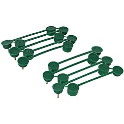 Foto van Talen tools - plantenklemmen - groen - 15 mm - 15 stuks