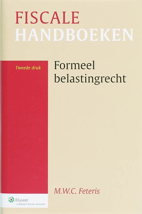 Foto van Formeel belastingrecht - m.w.c. feteris - paperback (9789013032376)