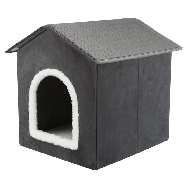 Foto van Trixie huisdierengrot livia 38x41x44 cm grijs en wit