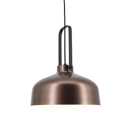 Foto van Lamponline hanglamp mendoza ø 37,5 cm bruin-zwart